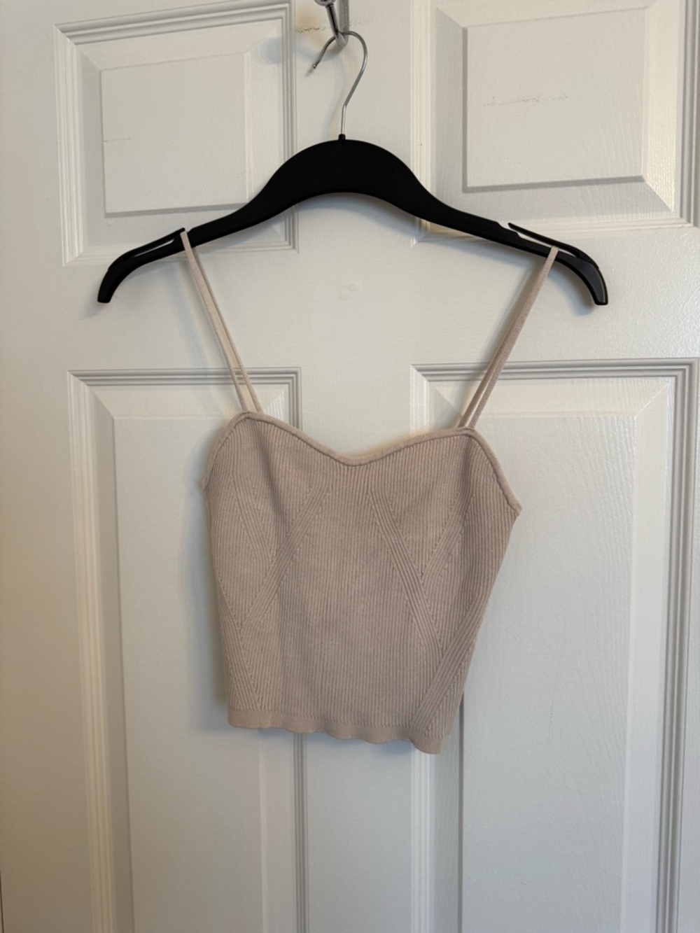 VISCOSE BLEND CROPPED TANK TOP